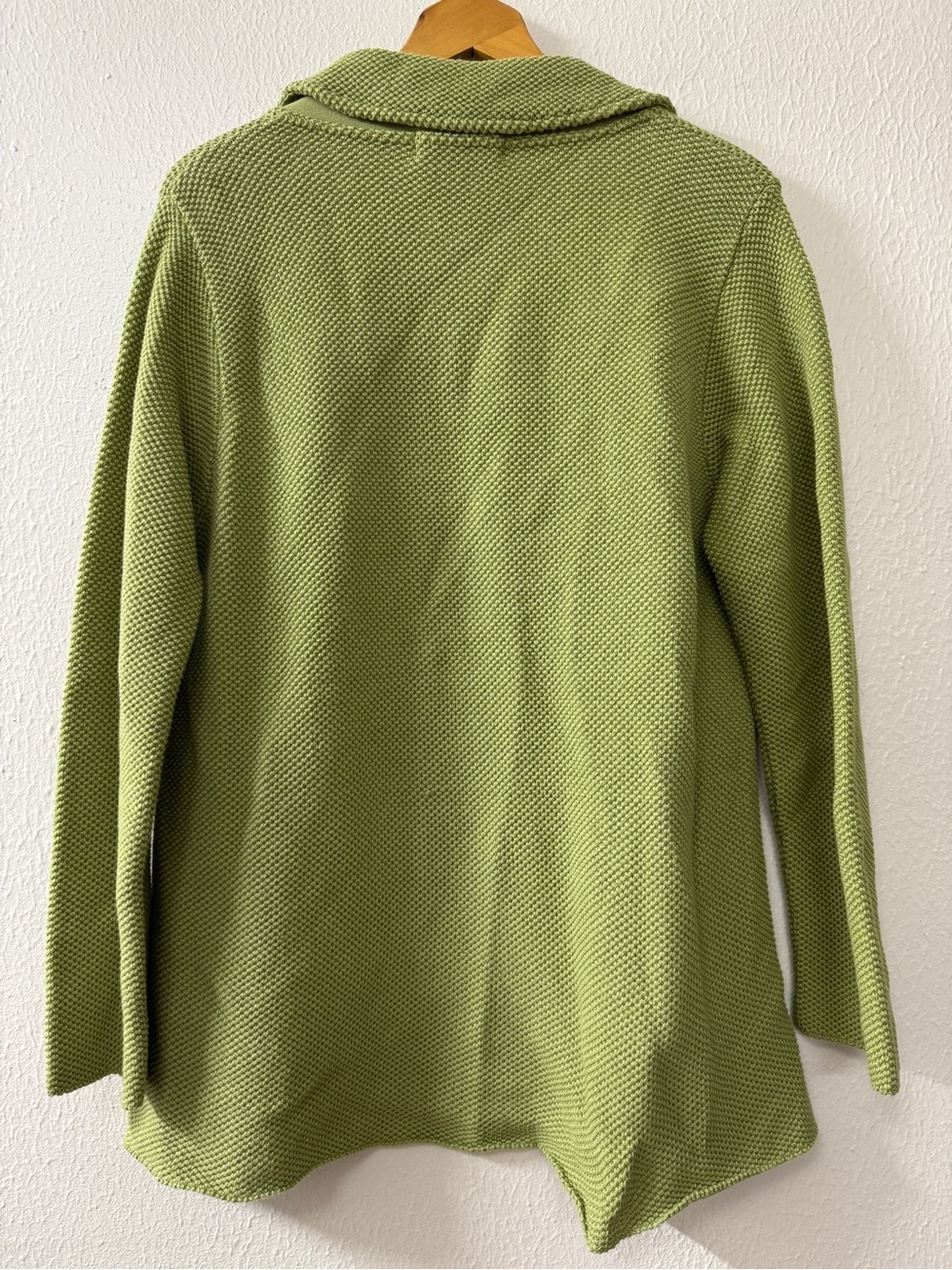 Willow Light Olive Green Textured Button Front Cardigan Jacket - Picture 2 of 8